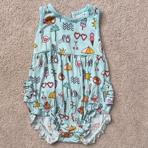 Little Sleepies Pool Print Bubble Romper